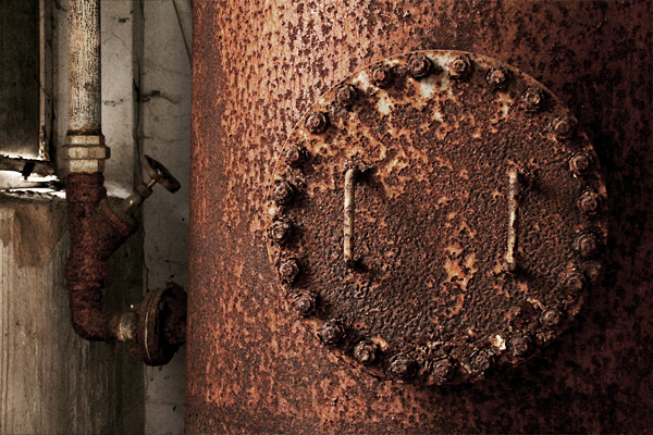 Rusty Boiler Barrel